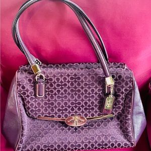 Purple Coach Purse